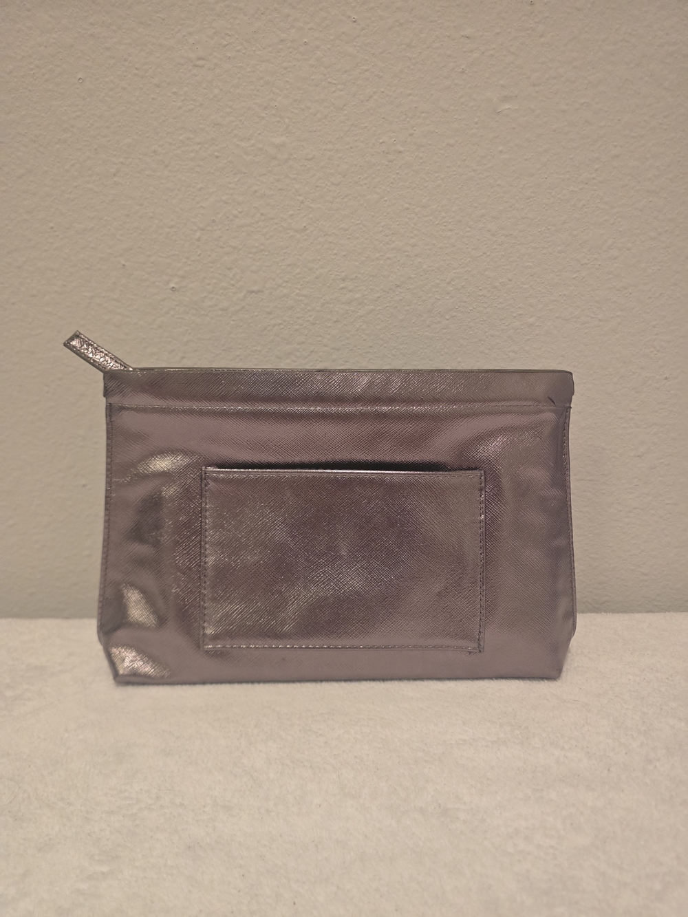 Lancome Metallic Silver Toiletry Pouch